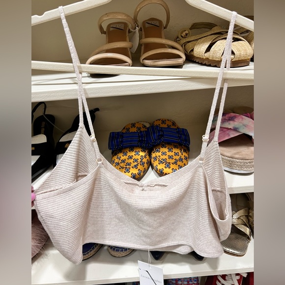 NWT Favorite Daughter Spaghetti Sweater Bralette - Picture 3 of 10